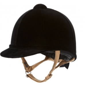 Made in England 19 1/2 " Black Velvet Riding Hat Vintage Small Sized ShowRing Riding Helmet Accessoires Hoeden & petten Helmen Sporthelmen 